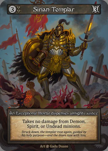Sirian Templar, carte Sorcery BET 154 — extension Beta