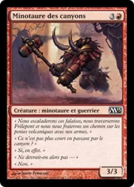 Minotaure des canyons, carte Magic M13 122 — extension Magic 2013