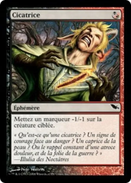 Cicatrice, carte Magic SHM 194 — extension Sombrelande