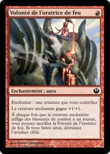 Volonté de l'oratrice de feu, carte Magic JOU 95 — extension Incursion dans Nyx