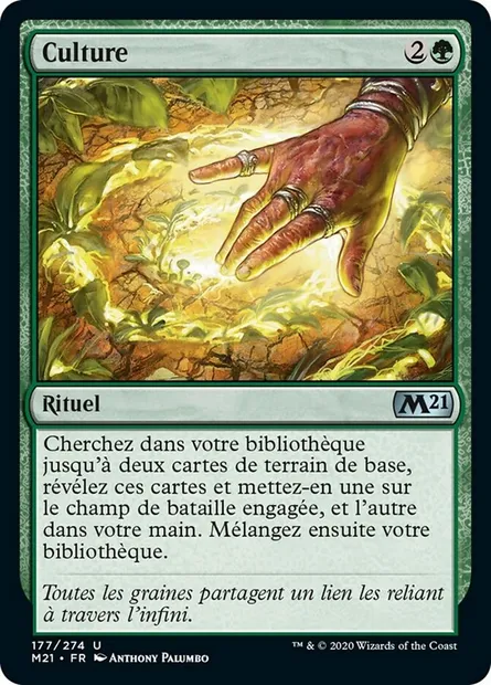 Culture, carte Magic M21 177 — extension Core Set 2021