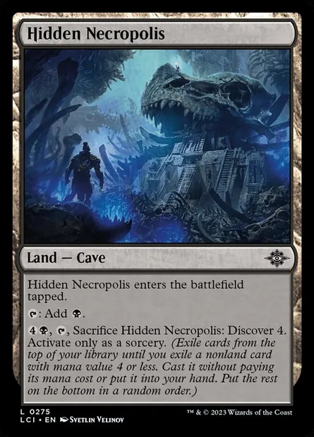 Hidden Necropolis, Magic card LCI 275 — The Lost Caverns of Ixalan set