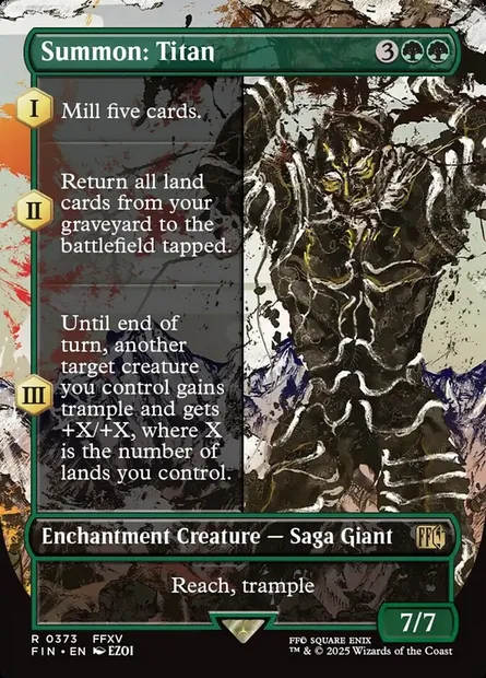 Summon: Titan, Magic card FIN 373 — Final Fantasy set