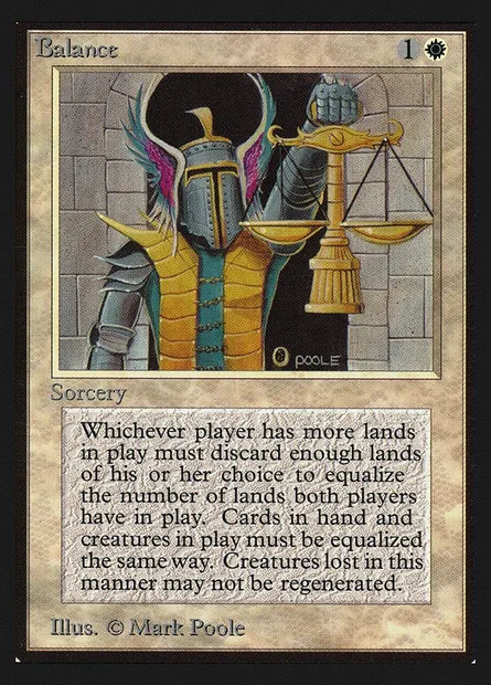 Balance, carte Magic CEI 3 — extension Intl. Collectors' Edition