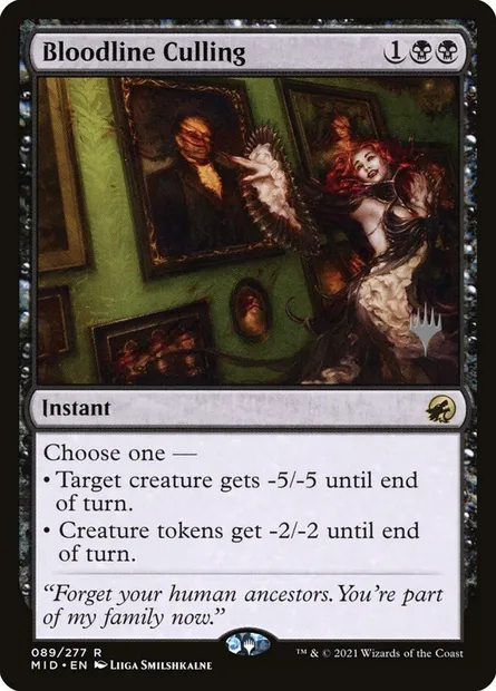 Bloodline Culling, Magic card PMID 89p — Innistrad: Midnight Hunt Promos set