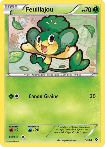 Feuillajou, carte Pokémon NXD 6 — extension Destinées Futures