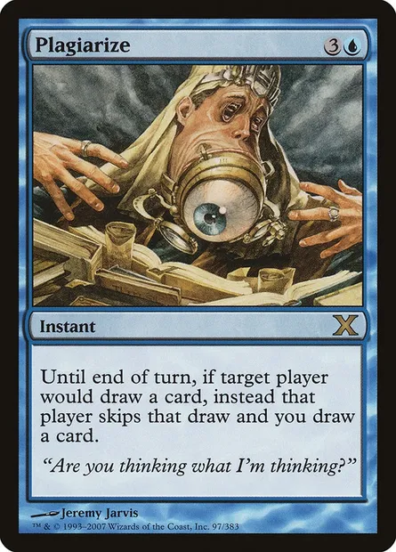Plagiarize, Magic card 10E 97 — Tenth Edition set