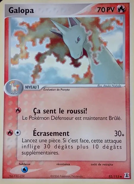 Galopa, carte Pokémon DS 52 — extension EX Espèces Delta