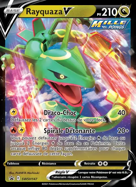 Rayquaza V, carte Pokémon SWSH 147 — extension Promo SWSH