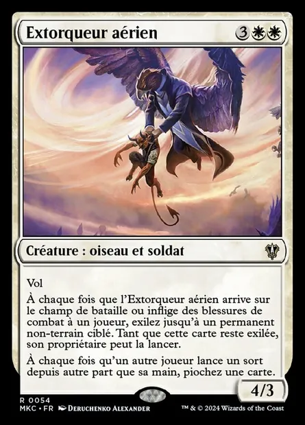 Extorqueur aérien, carte Magic MKC 54 — extension Murders at Karlov Manor Commander