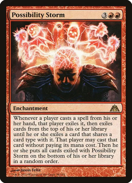 Possibility Storm, Magic card DGM 34 — Dragon's Maze set