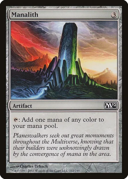 Manalith, Magic card M12 212 — Magic 2012 set