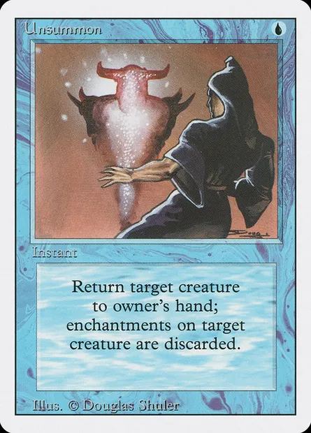 Unsummon, Magic card 3ED 87 — Revised Edition set
