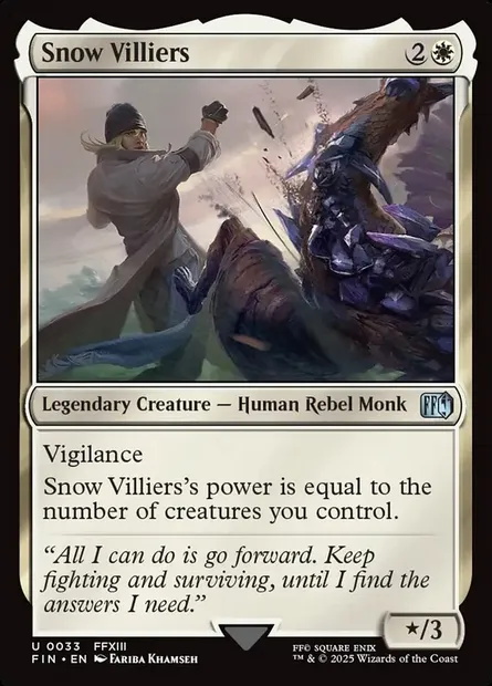Snow Villiers, Magic card FIN 33 — Final Fantasy set