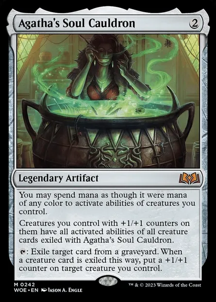 Agatha's Soul Cauldron, Magic card WOE 242 — Wilds of Eldraine set