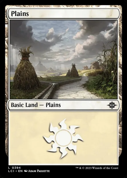 Plains, Magic card LCI 394 — The Lost Caverns of Ixalan set