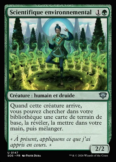 Scientifique environnemental, carte Magic SOS 147 — extension Secrets of Strixhaven