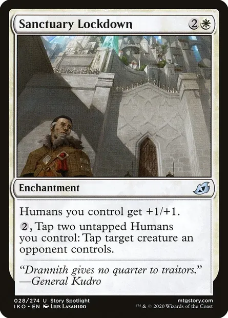 Sanctuary Lockdown, Magic card IKO 28 — Ikoria: Lair of Behemoths set