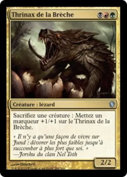 Thrinax de la Brèche, carte Magic C13 209 — extension Commander 2013
