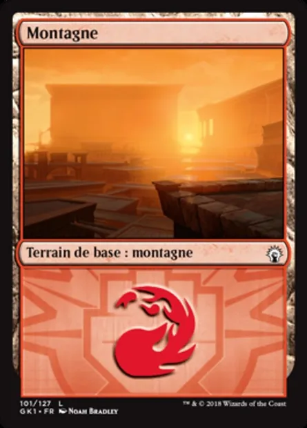 Montagne, carte Magic GK1 101 — extension GRN Guild Kit