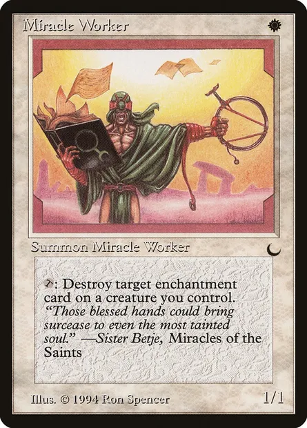 Miracle Worker, Magic card DRK 13 — The Dark set