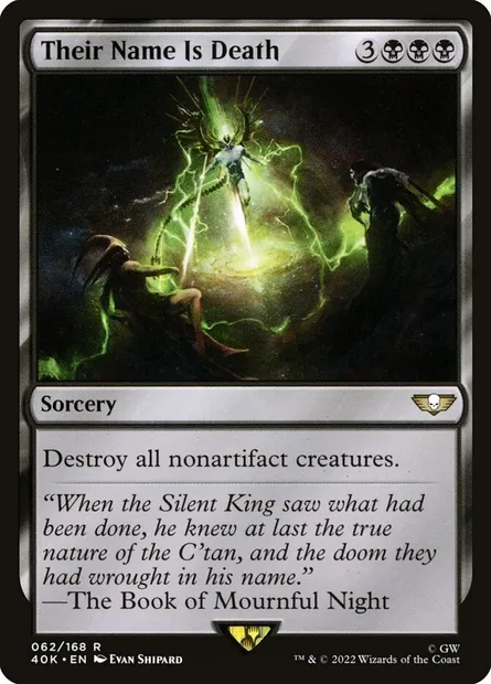 Their Name Is Death, Magic card 40K 62 — Warhammer 40,000 Commander set