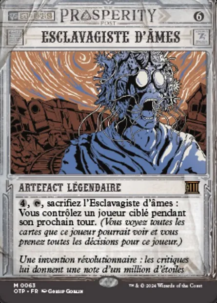 Esclavagiste d'âmes, carte Magic OTP 63 — extension Breaking News