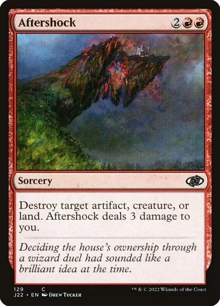 Aftershock, Magic card J22 129 — Jumpstart 2022 set