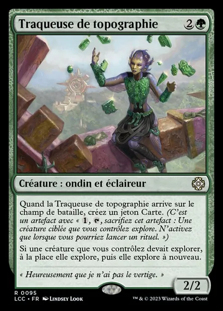 Traqueuse de topographie, carte Magic LCC 95 — extension The Lost Caverns of Ixalan Commander