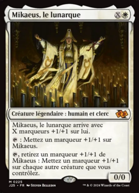 Mikaeus, le lunarque, carte Magic J25 225 — extension Foundations Jumpstart