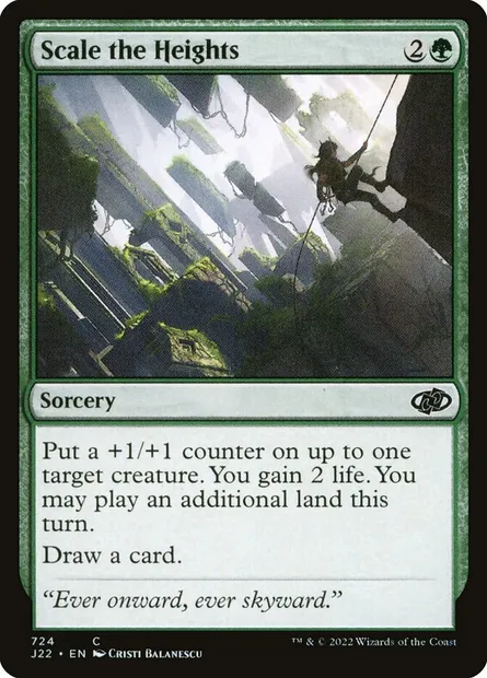 Scale the Heights, Magic card J22 724 — Jumpstart 2022 set