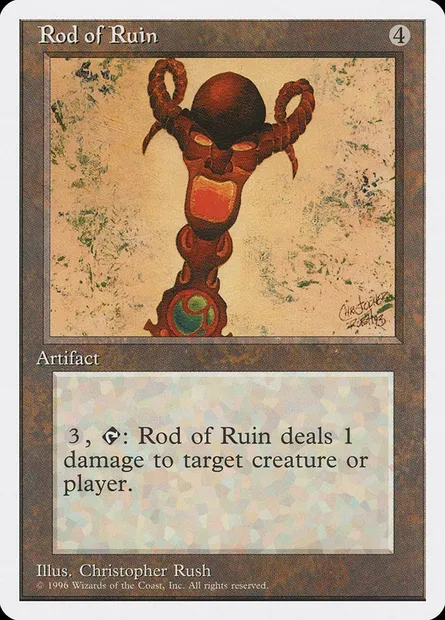 Rod of Ruin, Magic card ITP 52 — Introductory Two-Player Set set