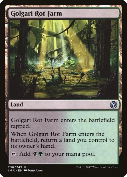 Ferme à putréfaction des Golgari, carte Magic IMA 236 — extension Iconic Masters