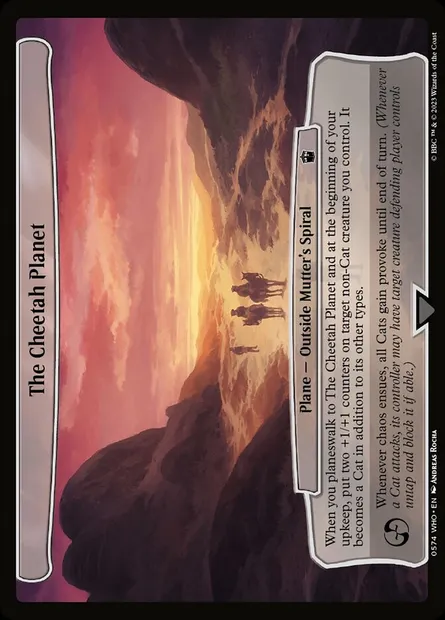 The Cheetah Planet, Magic card WHO 574 — Doctor Who set