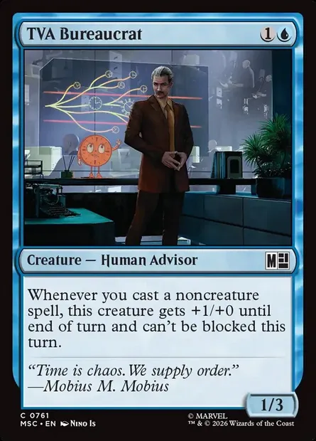 TVA Bureaucrat, Magic card MSC 761 — Marvel Super Heroes Commander set