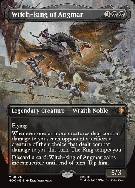 Witch-king of Angmar, Magic card HOC 20 — The Hobbit Eternal set