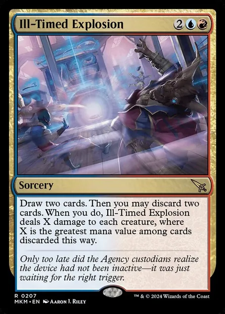Ill-Timed Explosion, Magic card MKM 207 — Murders at Karlov Manor set