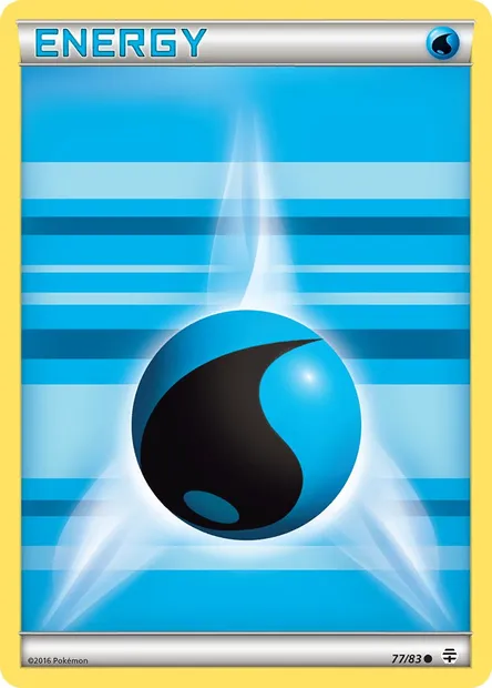 Water Energy, Pokémon card GEN 77 — Generations set