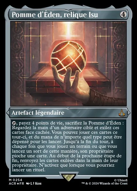 Pomme d'Éden, relique Isu, carte Magic ACR 254 — extension Assassin's Creed