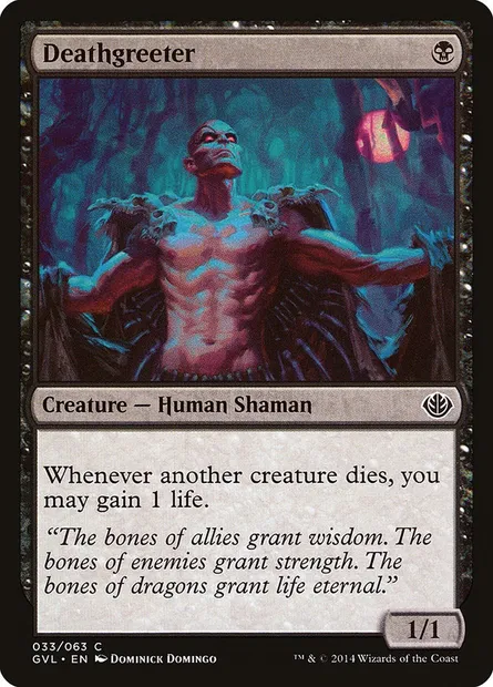 Deathgreeter, Magic card GVL 33 — Duel Decks Anthology: Garruk vs. Liliana set