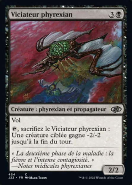 Viciateur phyrexian, carte Magic J22 454 — extension Jumpstart 2022