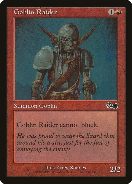 Pillard gobelin, carte Magic USG 194 — extension Epopée d'Urza