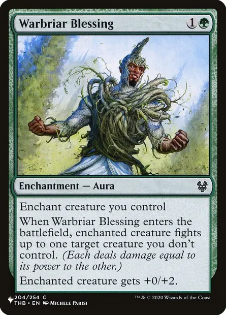 Warbriar Blessing, Magic card PLST THB-204 — The List set