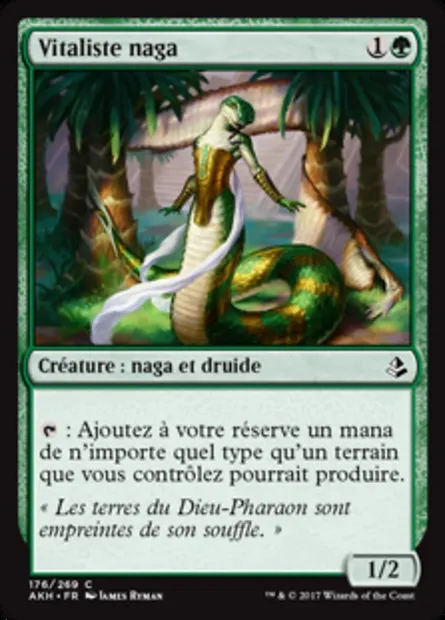 Vitaliste naga, carte Magic AKH 176 — extension Amonkhet