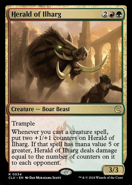 Herald of Ilharg, Magic card CLU 34 — Ravnica: Clue Edition set