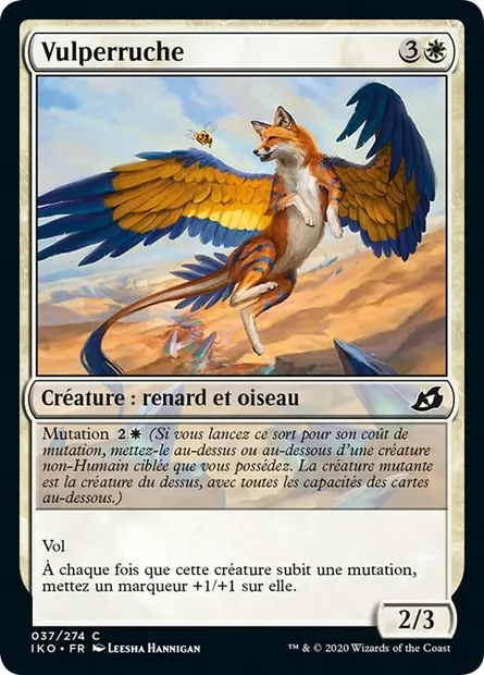 Vulperruche, carte Magic IKO 37 — extension Ikoria: Lair of Behemoths
