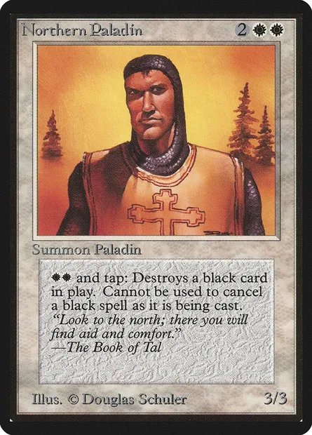 Paladin du nord, carte Magic LEB 30 — extension Limited Edition Beta