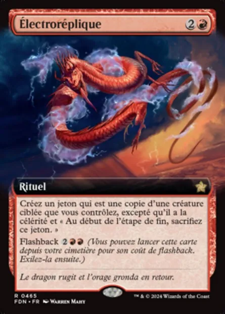 Électroréplique, carte Magic FDN 465 — extension Foundations