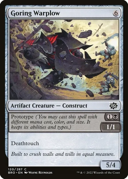 Goring Warplow, Magic card BRO 120 — The Brothers' War set