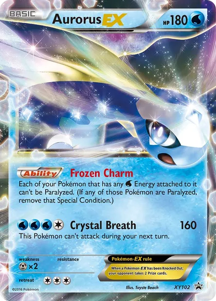 Aurorus EX, Pokémon card XY 102 — XY Black Star Promos set